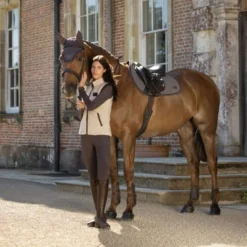 LeMieux Zadeldekje Heritage Herringbone Square Springen Cocoa