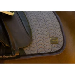 LeMieux Zadeldekje Heritage Herringbone Square Dressuur Cocoa