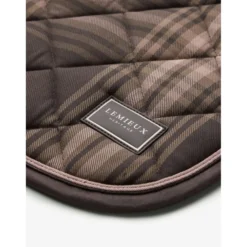 LeMieux Zadeldekje Heritage Check Square Dressuur Cocoa