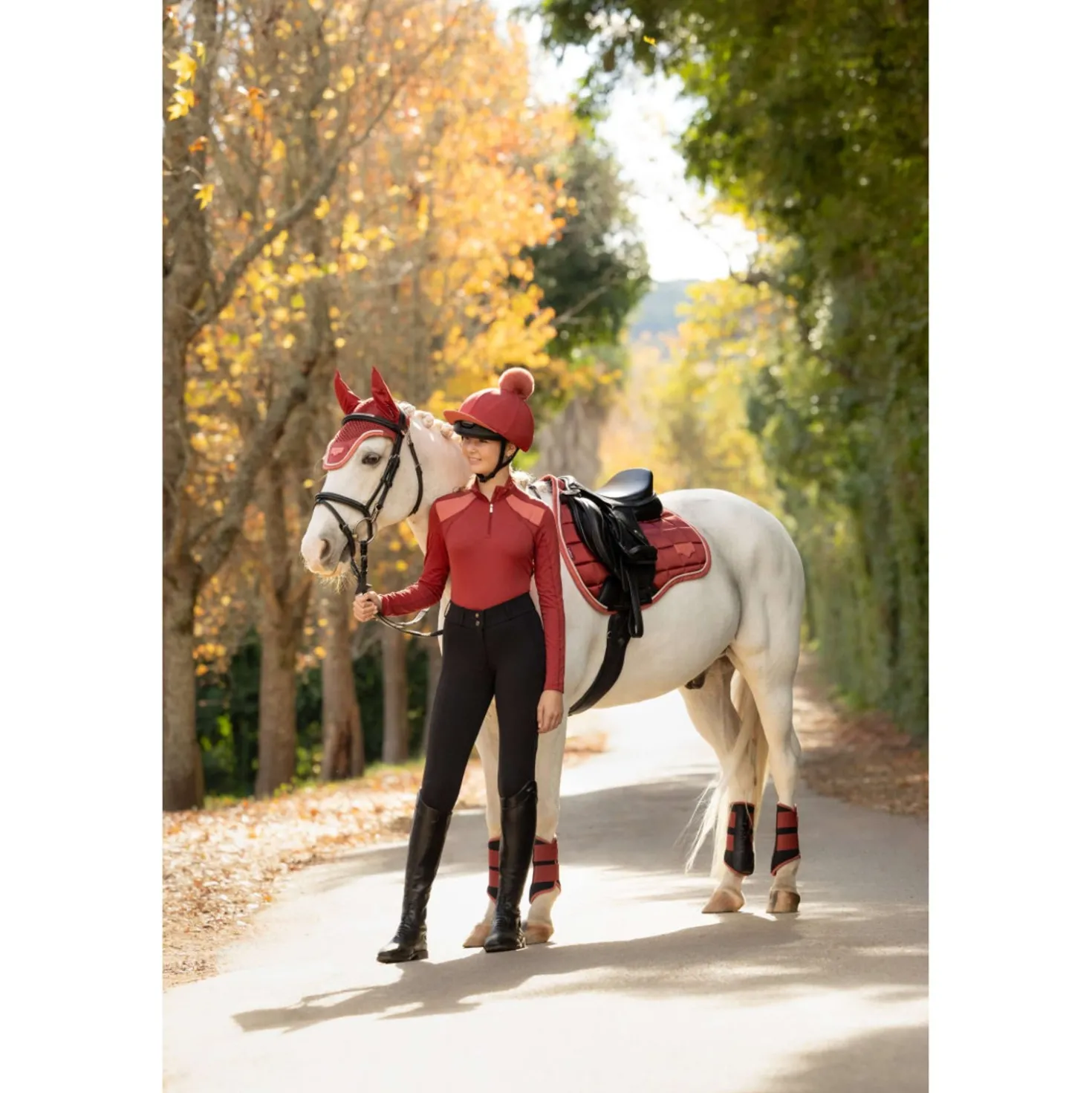 LeMieux Zadeldekje Loire Classic Square Veelzijdigheid Russet