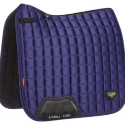 LeMieux Zadeldekje Loire Classic Satin Square Dressuur Ink Blue