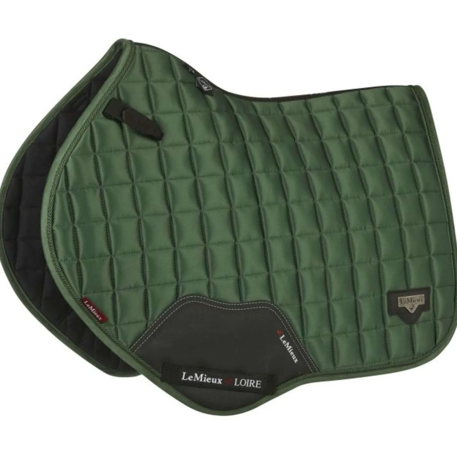 LeMieux Zadeldekje Loire Classic Satin Square CC Hunter Groen