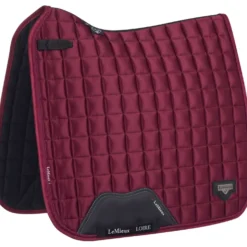 LeMieux Zadeldekje Loire Classic Satin Square Dressuur Mulberry