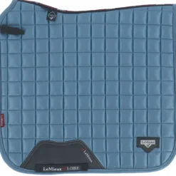 LeMieux Zadeldekje Loire Classic Satin Square Dressuur Ice Blue