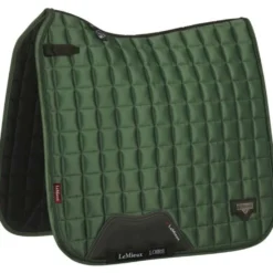 LeMieux Zadeldekje Loire Classic Satin Square Dressuur Hunter Groen