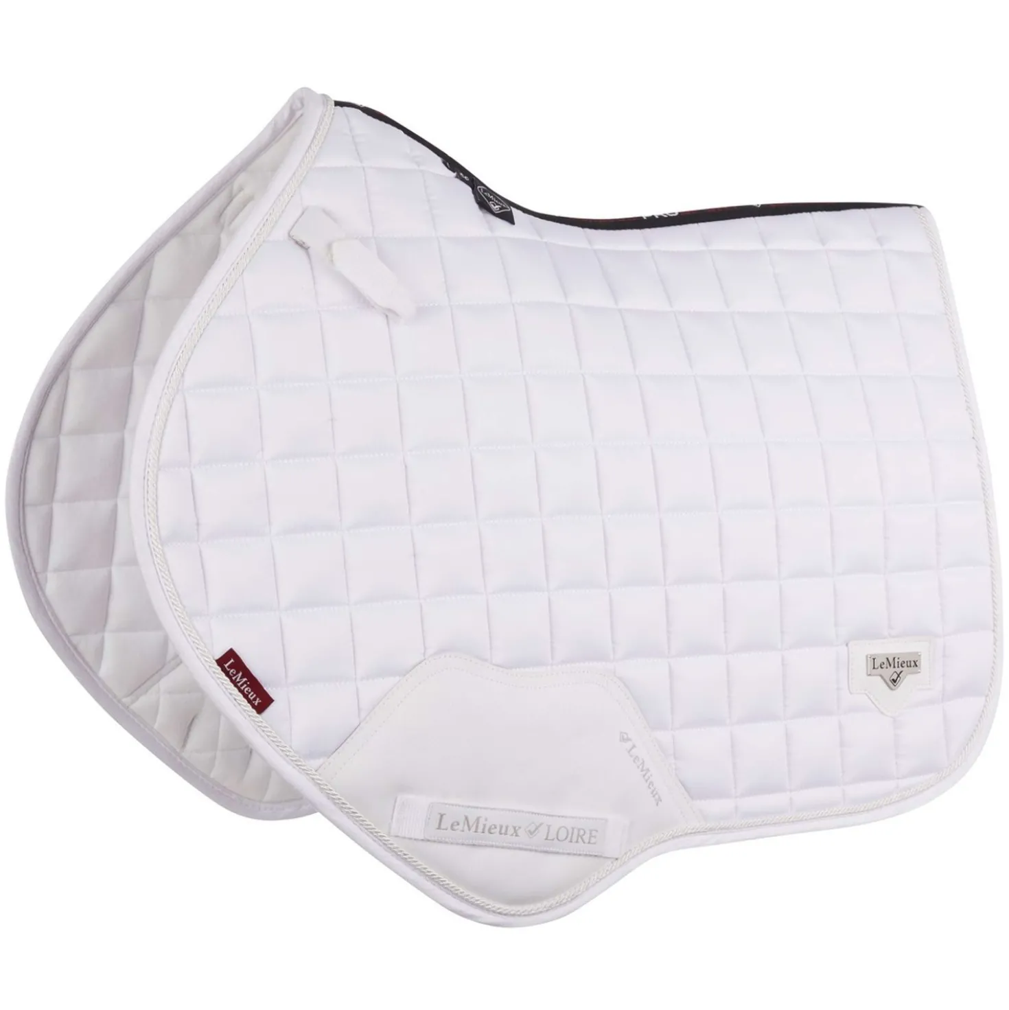 LeMieux Zadeldekje Loire Classic Satin Square CC Wit