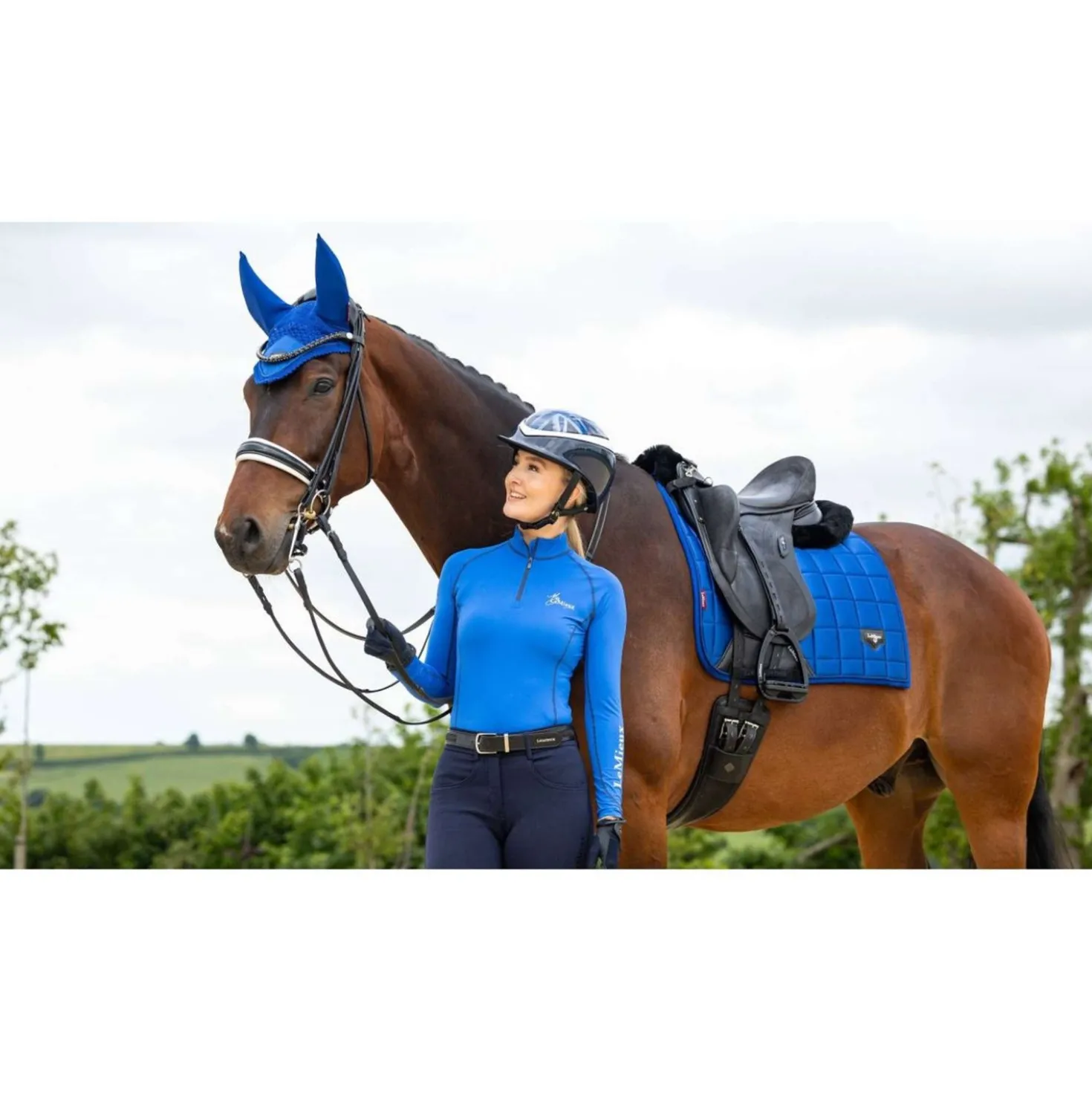 LeMieux Zadeldekje Loire Dressuur Benetton Blue