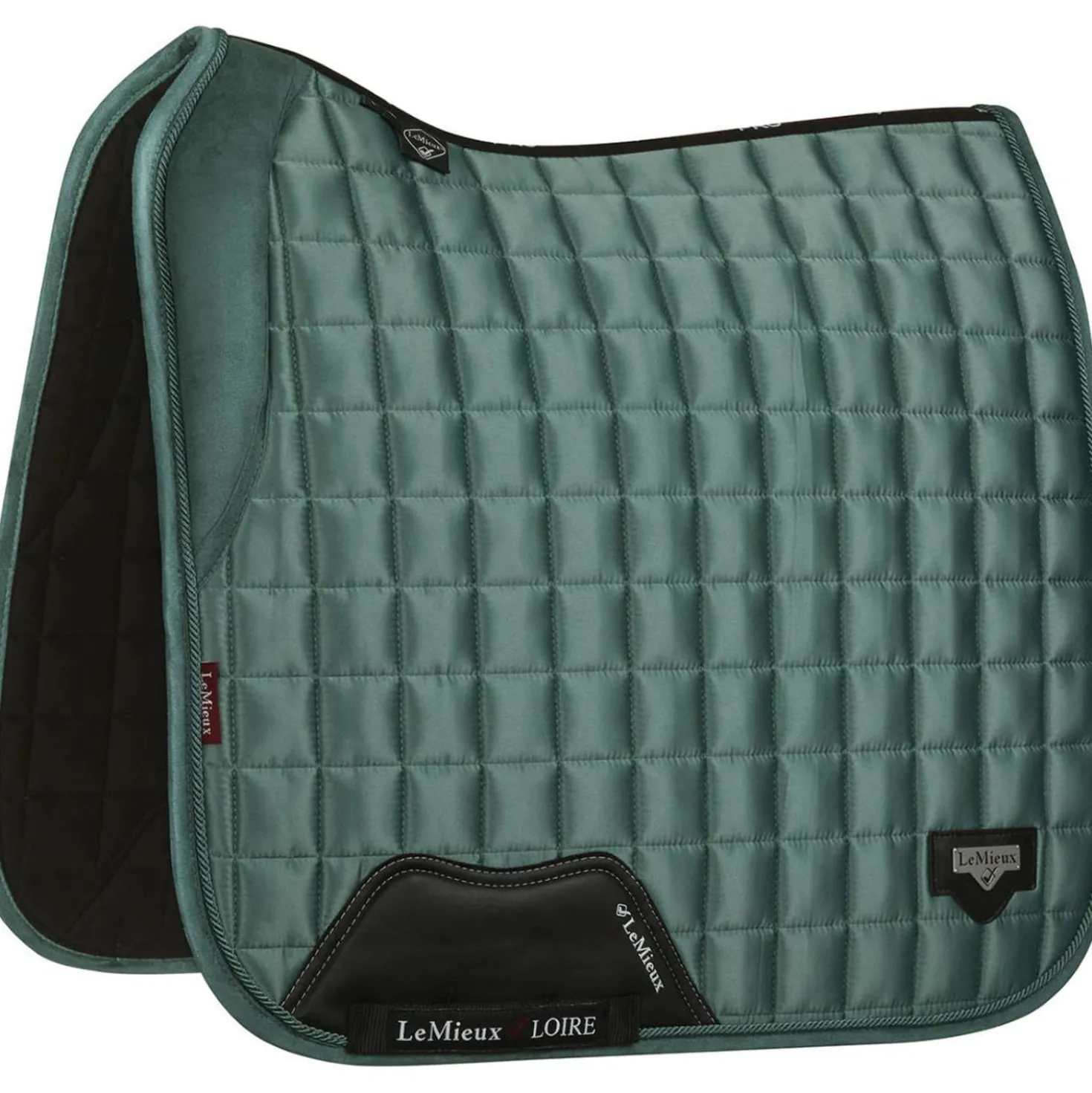 LeMieux Zadeldekje Loire Memory Satin Square Dressuur Sage