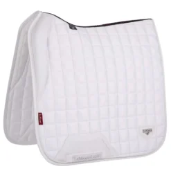 LeMieux Zadeldekje Loire Memory Satin Square Dressuur Wit
