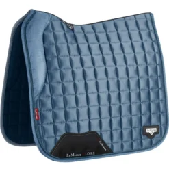 LeMieux Zadeldekje Loire Memory Satin Square Dressuur Ice Blue