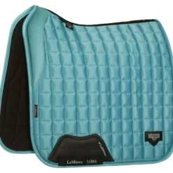 LeMieux Zadeldekje Loire Memory Satin Square Dressuur Azure