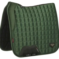 LeMieux Zadeldekje Loire Memory Satin Square Dressuur Hunter Groen