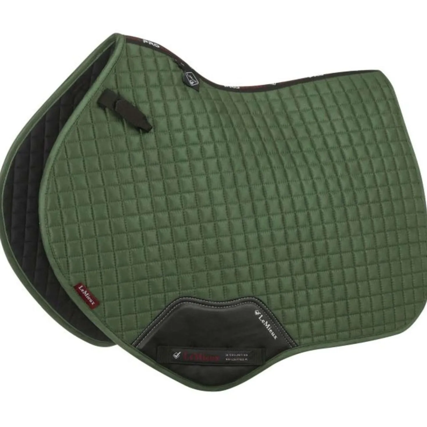 LeMieux Zadeldekje Luxury Square CC Hunter Groen