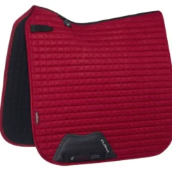 LeMieux Zadeldekje Luxury Square Dressuur Chilli Red