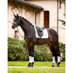 LeMieux Zadeldekje ProLambs Square Half Lined Dressuur Wit/Wit