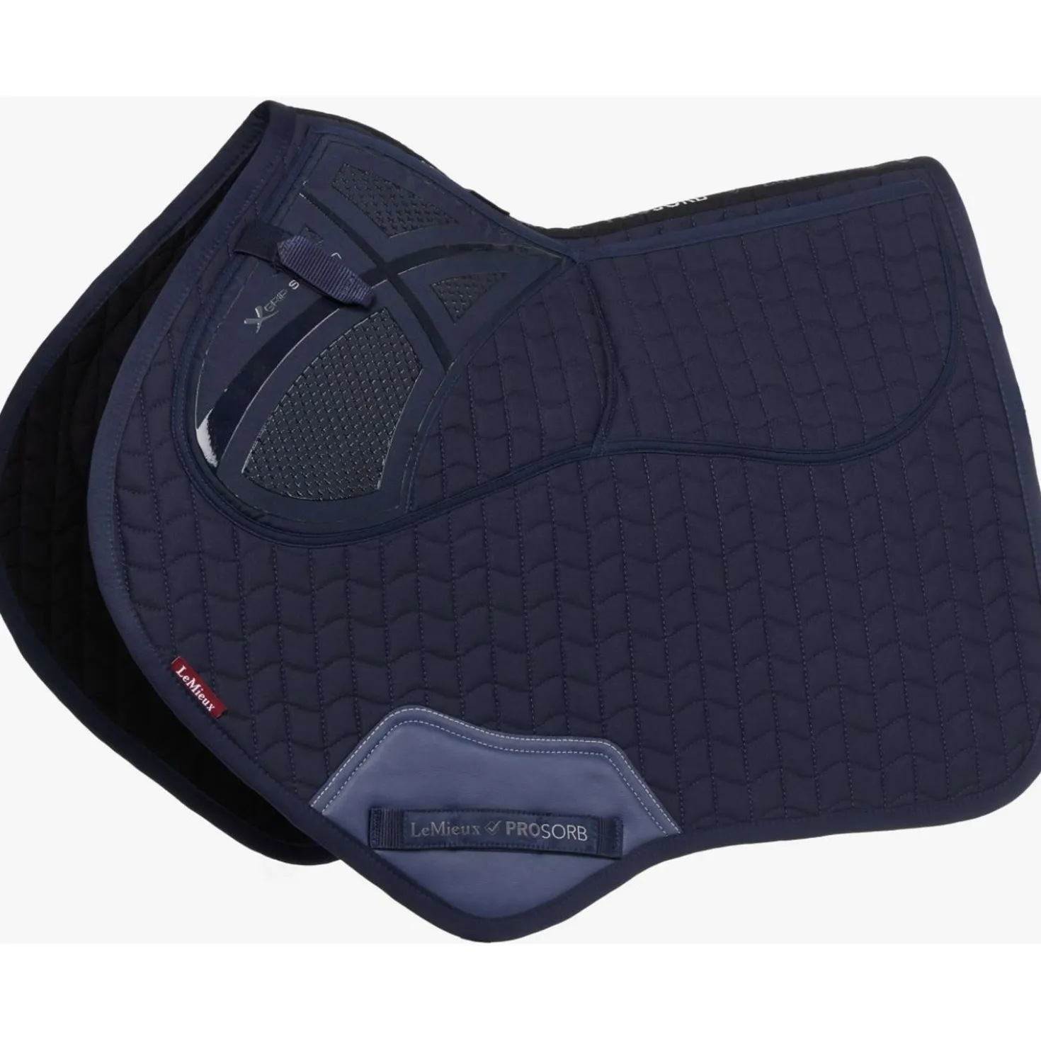 LeMieux Zadeldekje Prosorb Plain 2 Pocket CC Navy