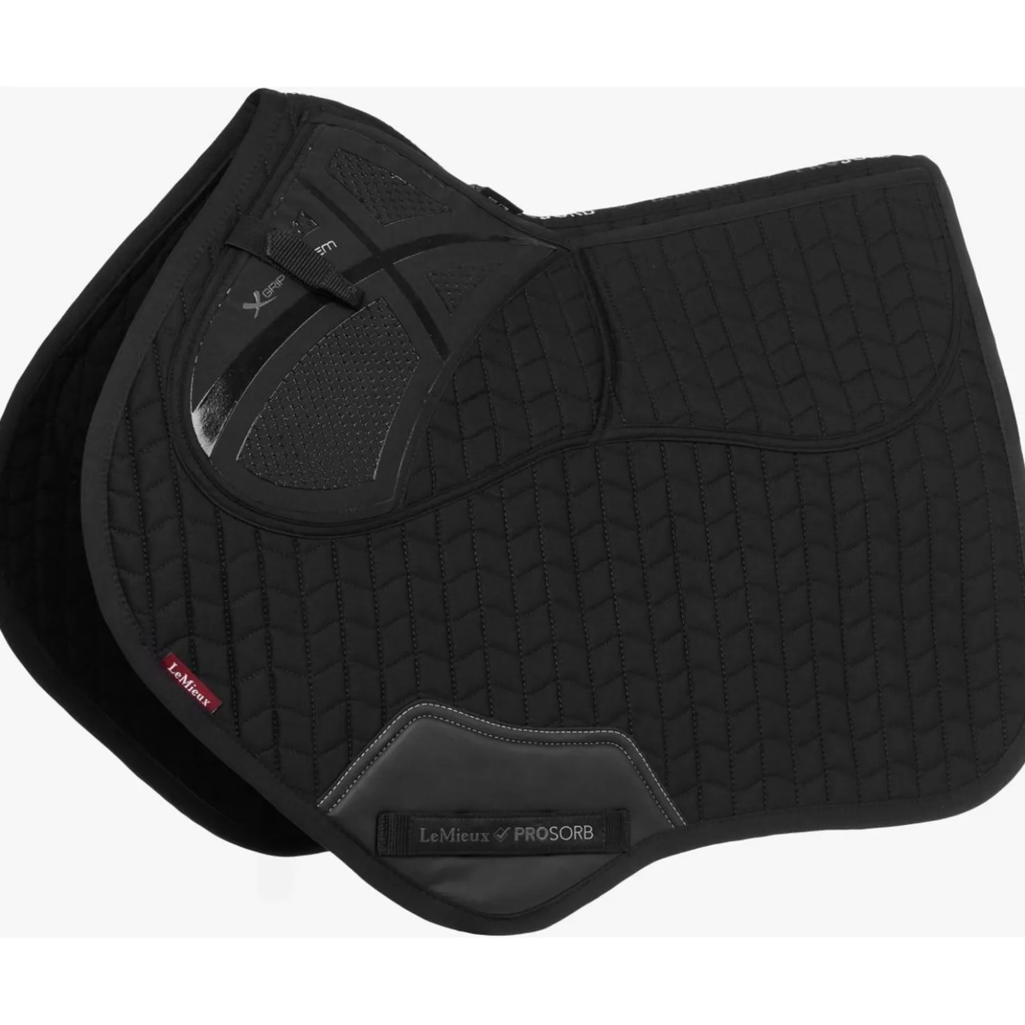 LeMieux Zadeldekje Prosorb Plain 2 Pocket CC Zwart