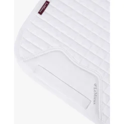 LeMieux Zadeldekje Prosport Plain Square D-Ring Dressuur Wit