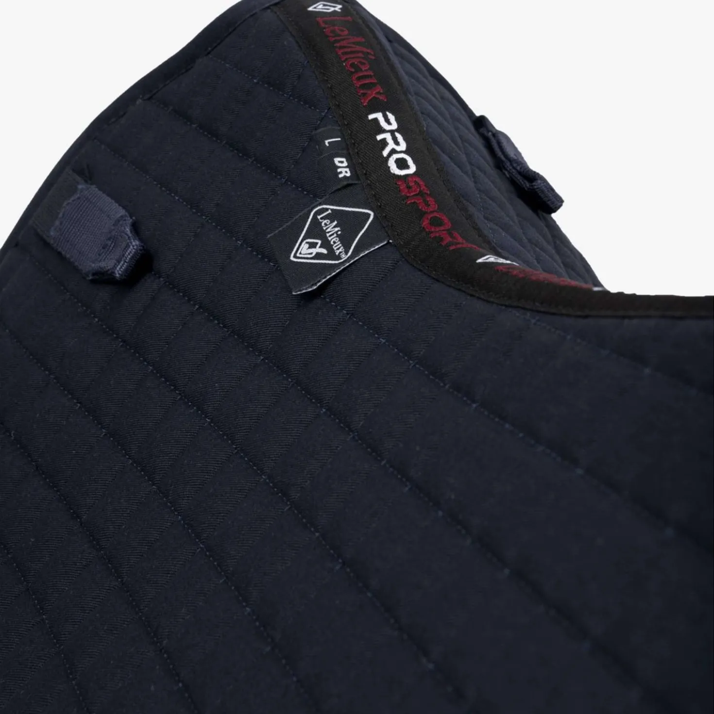 LeMieux Zadeldekje Prosport Plain Square D-Ring Dressuur Navy