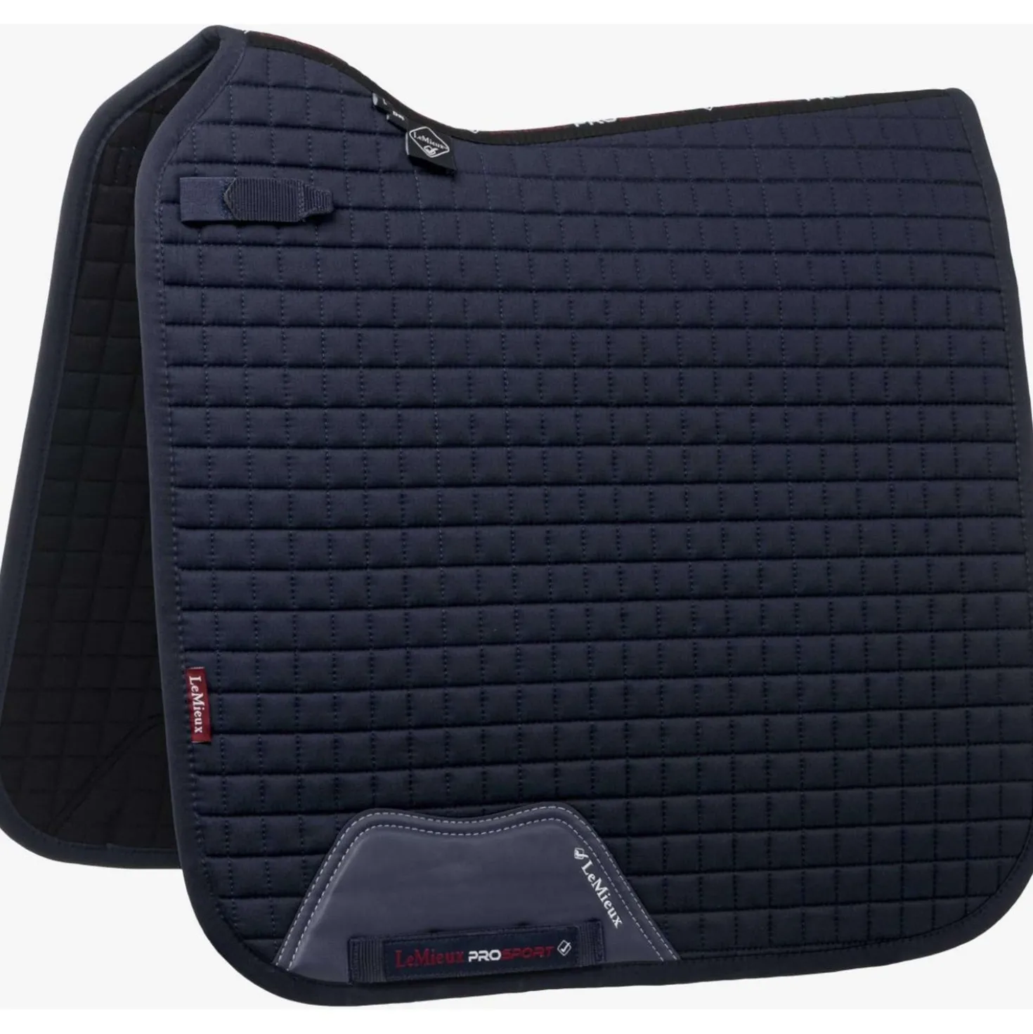 LeMieux Zadeldekje Prosport Plain Square D-Ring Dressuur Navy