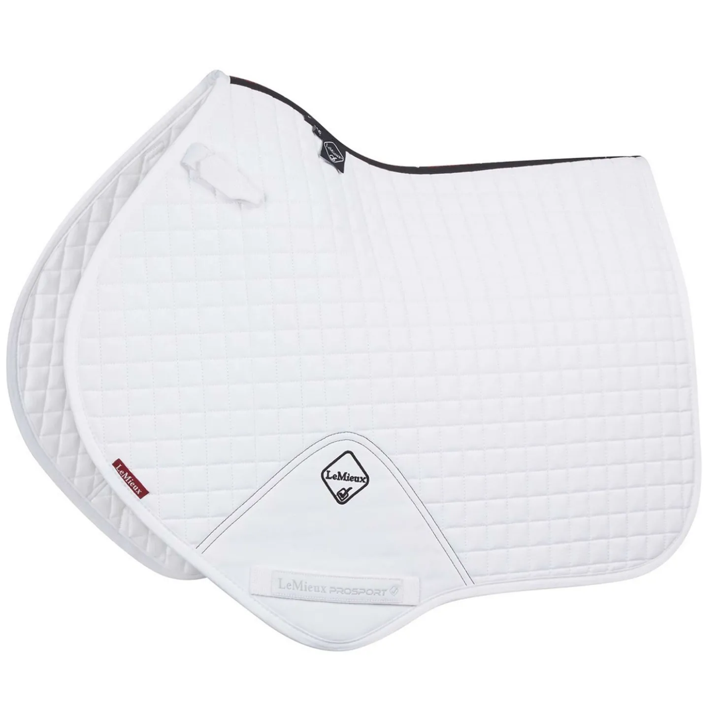 LeMieux Zadeldekje Prosport Plain Squares CC Wit