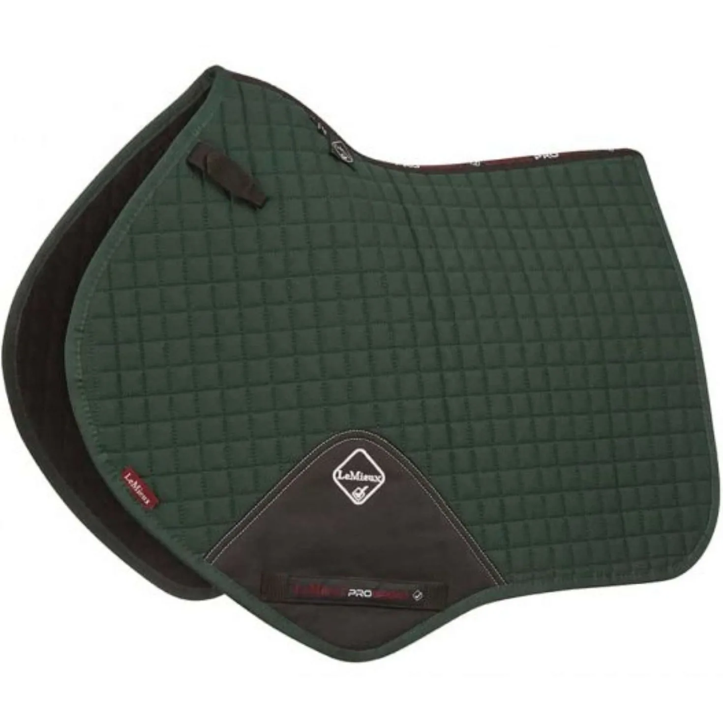 LeMieux Zadeldekje Prosport Plain Squares CC Groen