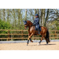 LeMieux Zadeldekje Puissance Suede Dressuur Navy