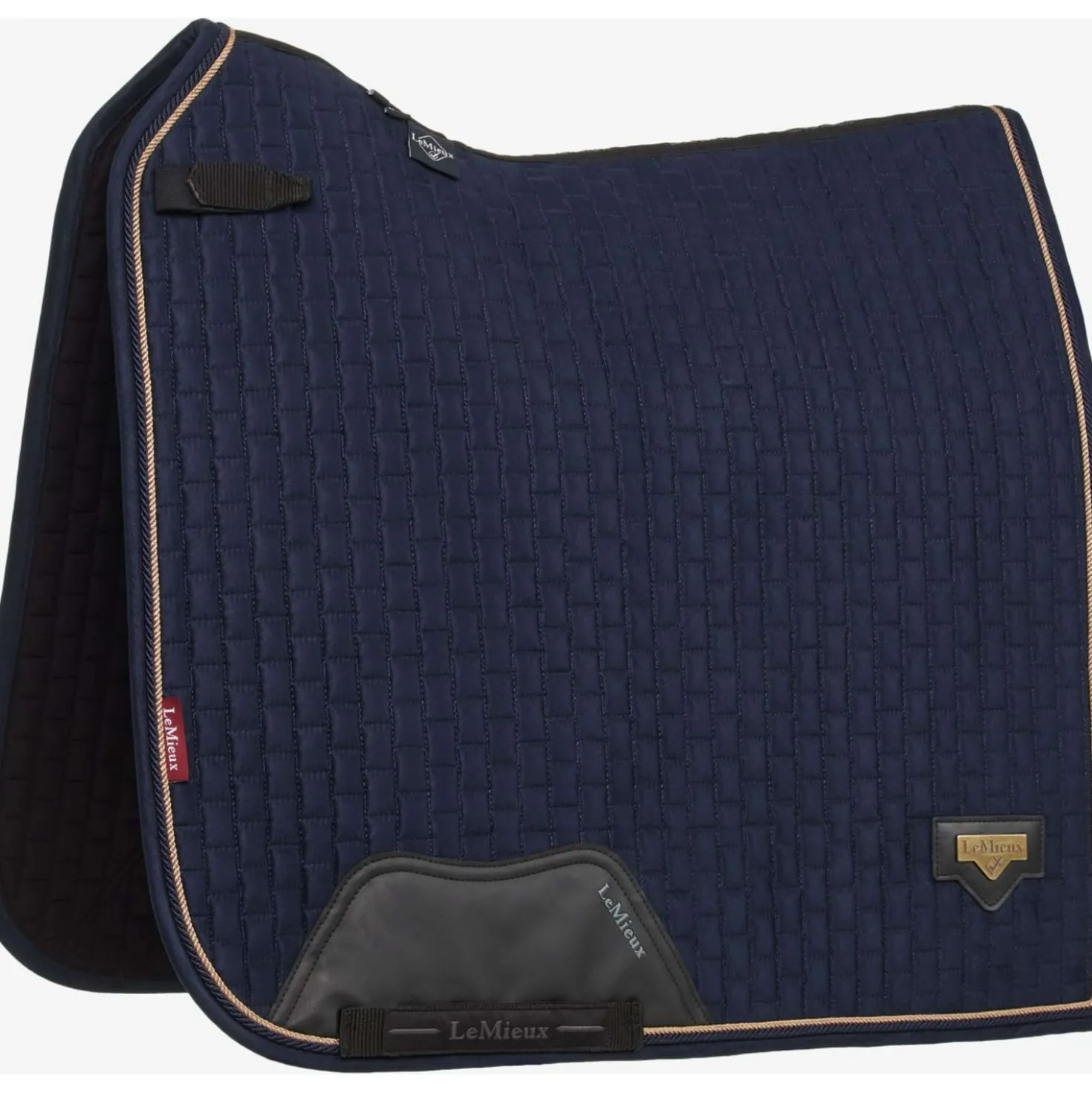 LeMieux Zadeldekje Puissance Suede Dressuur Navy