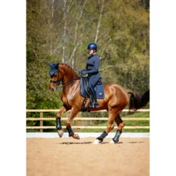 LeMieux Zadeldekje Puissance Suede Dressuur Navy