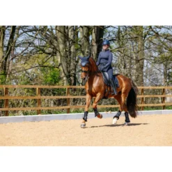 LeMieux Zadeldekje Puissance Suede Dressuur Navy