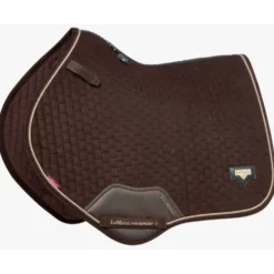 LeMieux Zadeldekje Springen Puissance Suede Bruin
