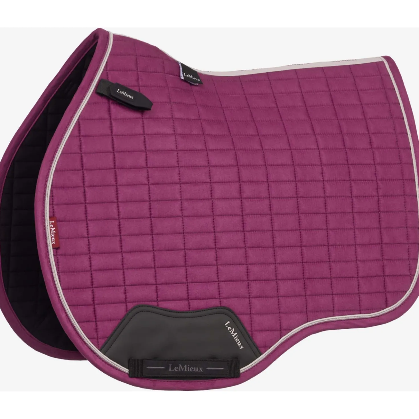 LeMieux Zadeldekje Suede Square Veelzijdigheid Blackberry