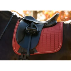 LeMieux Zadeldekje Suede Square Dressuur Russet