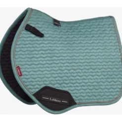 LeMieux Zadeldekje Suede Square Springen Aloe