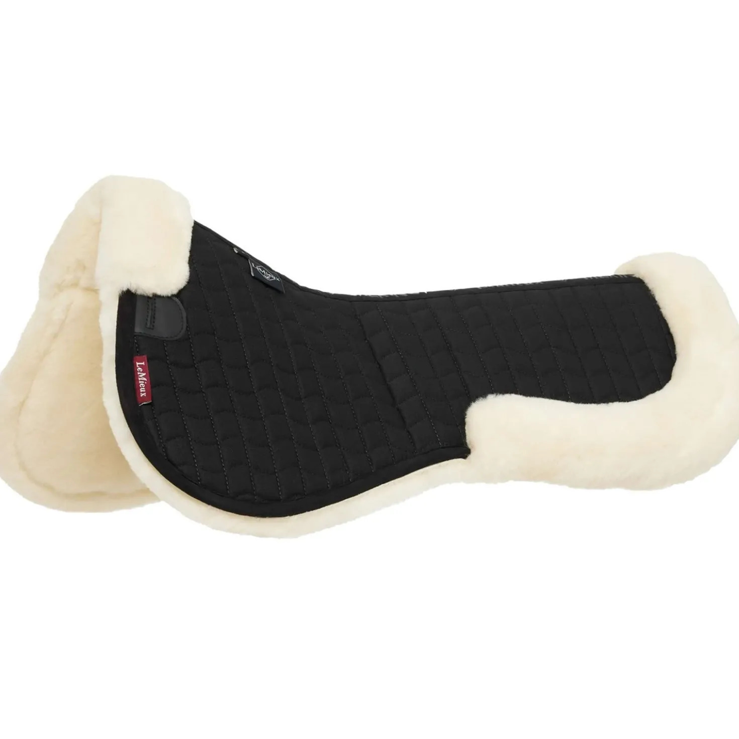 LeMieux Zadelonderlegger Merino Wol Zwart/Naturel