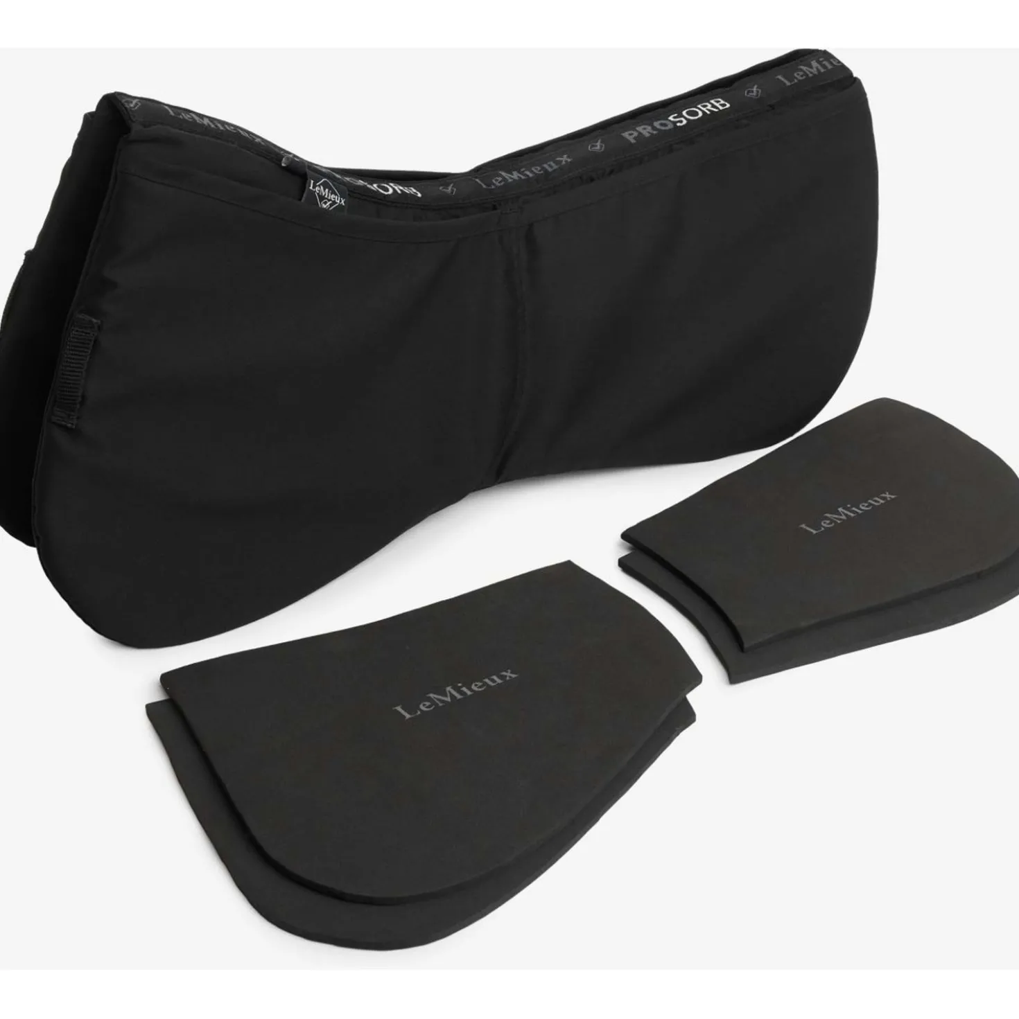 LeMieux Zadelonderlegger Pro-Sorb Plain Zwart