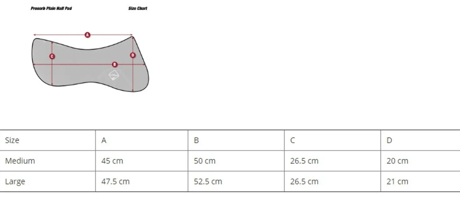 LeMieux Zadelonderlegger Pro-Sorb Plain Bruin