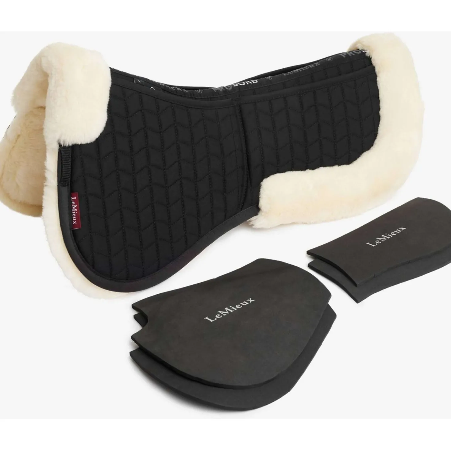 LeMieux Zadelonderlegger ProLambs Pro-Sorb Zwart/Naturel