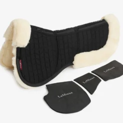 LeMieux Zadelonderlegger ProLambs Pro-Sorb 3 vakken Zwart/Naturel