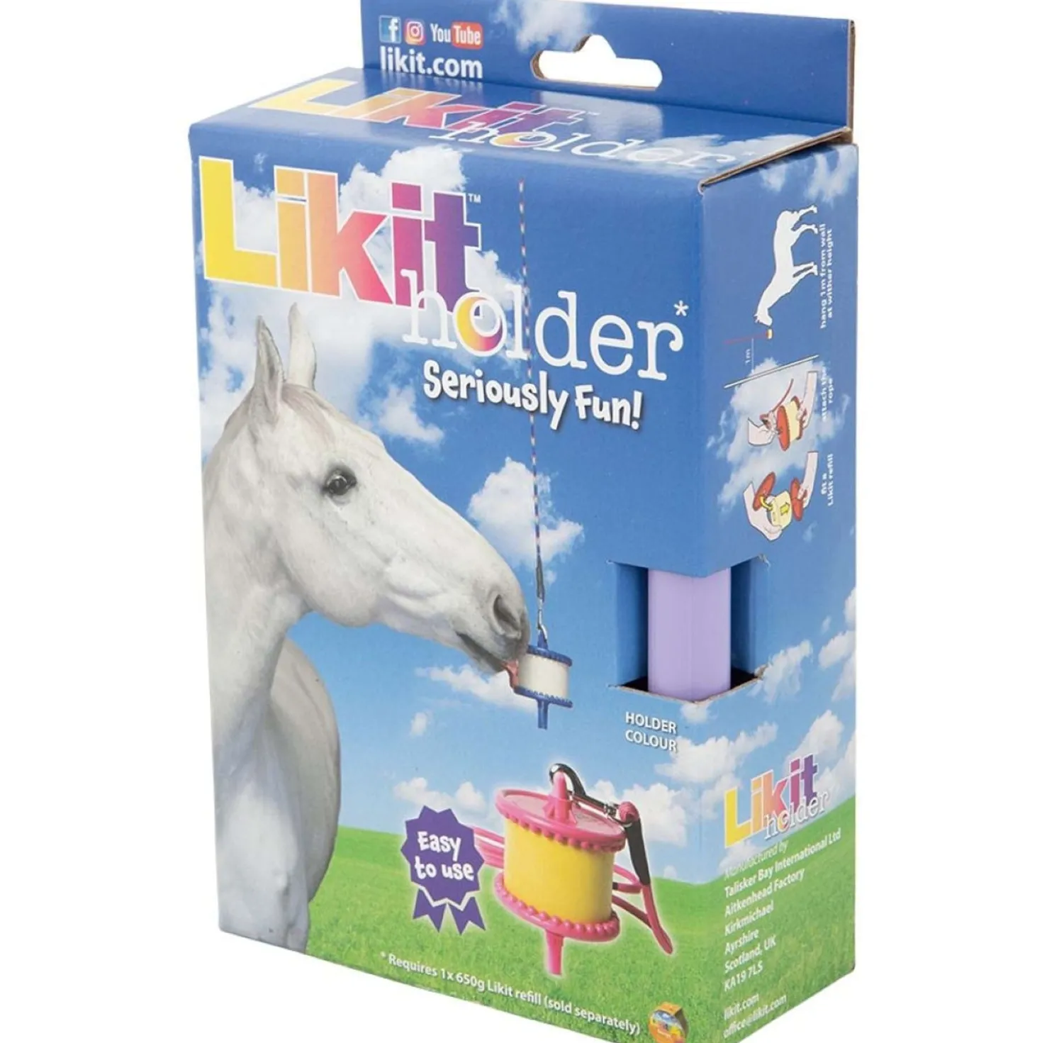 Likit Houder met Touw voor Steen Paars