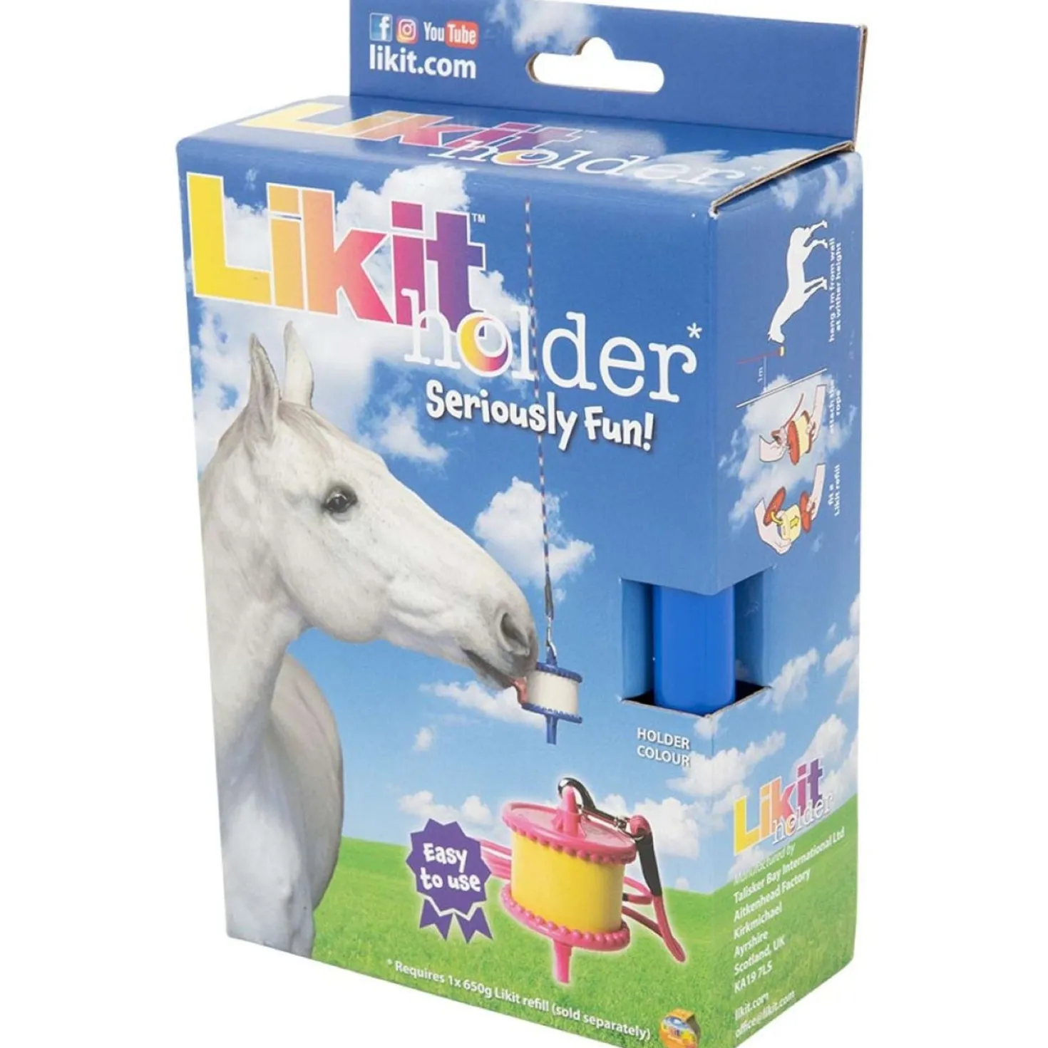 Likit Houder met Touw voor Steen Blauw