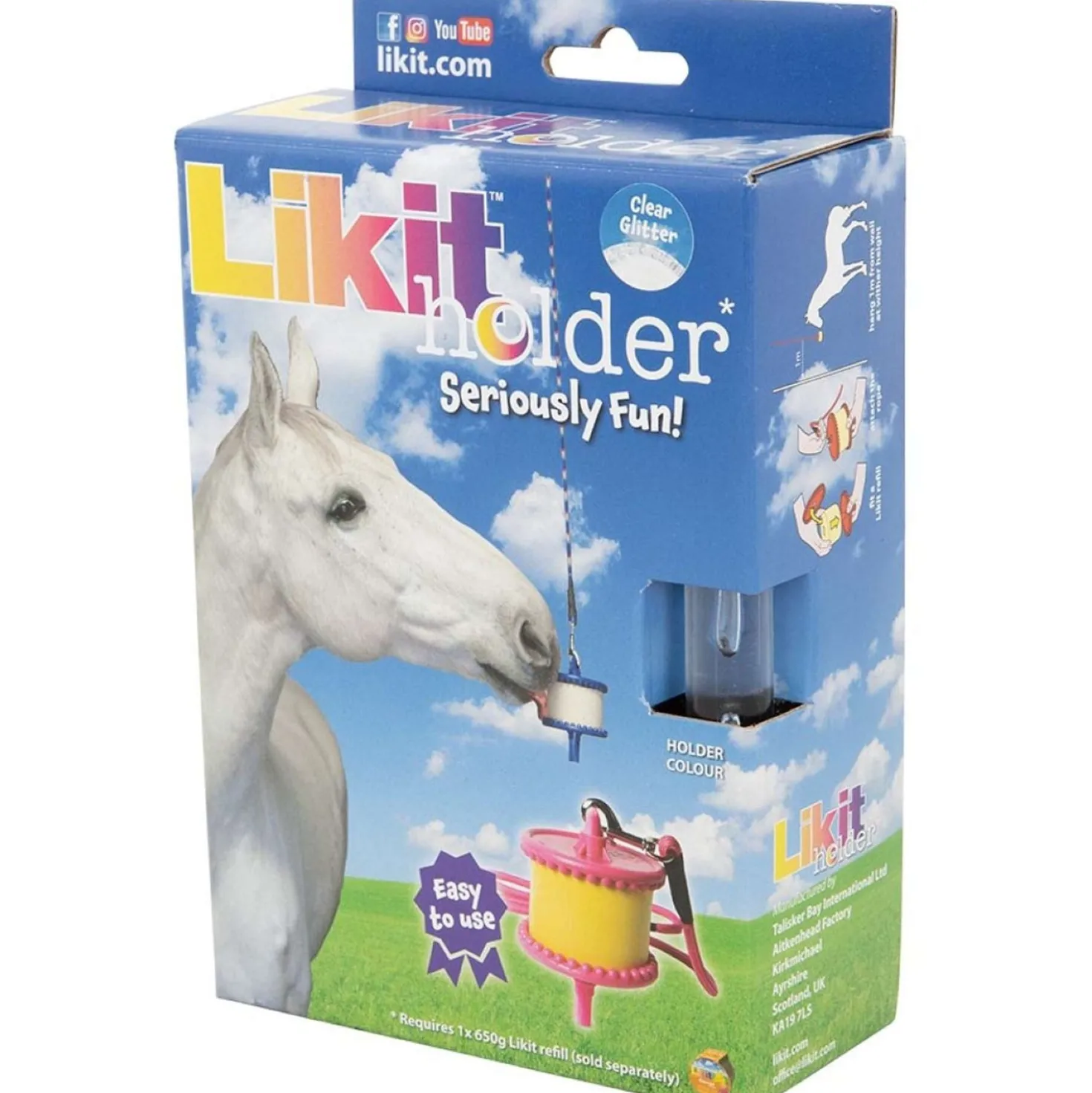 Likit Houder met Touw voor Steen Clear Glitter