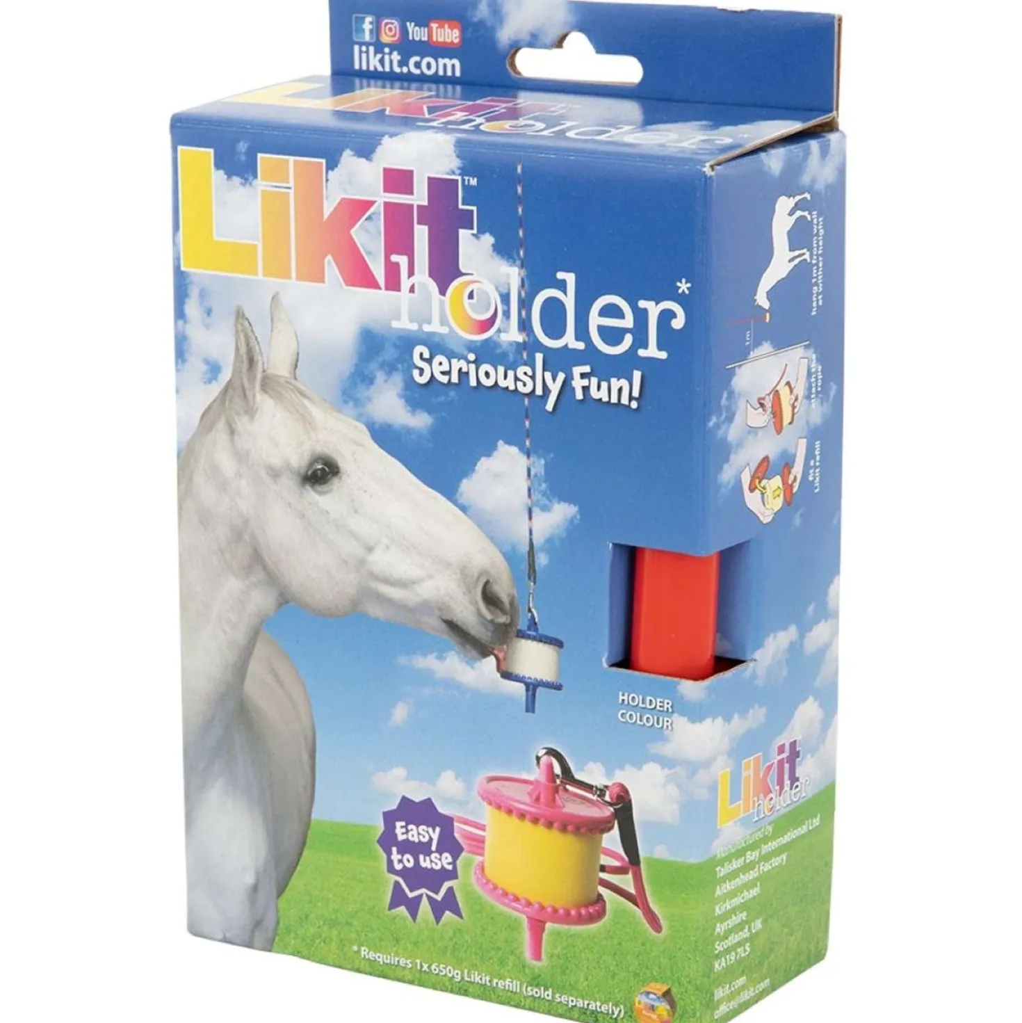 Likit Houder met Touw voor Steen Rood