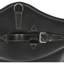 LJ-Leathers Singel Leder Buikflap Zwart