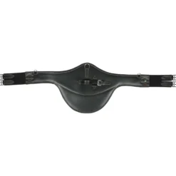 LJ-Leathers Singel Leder Buikflap Zwart
