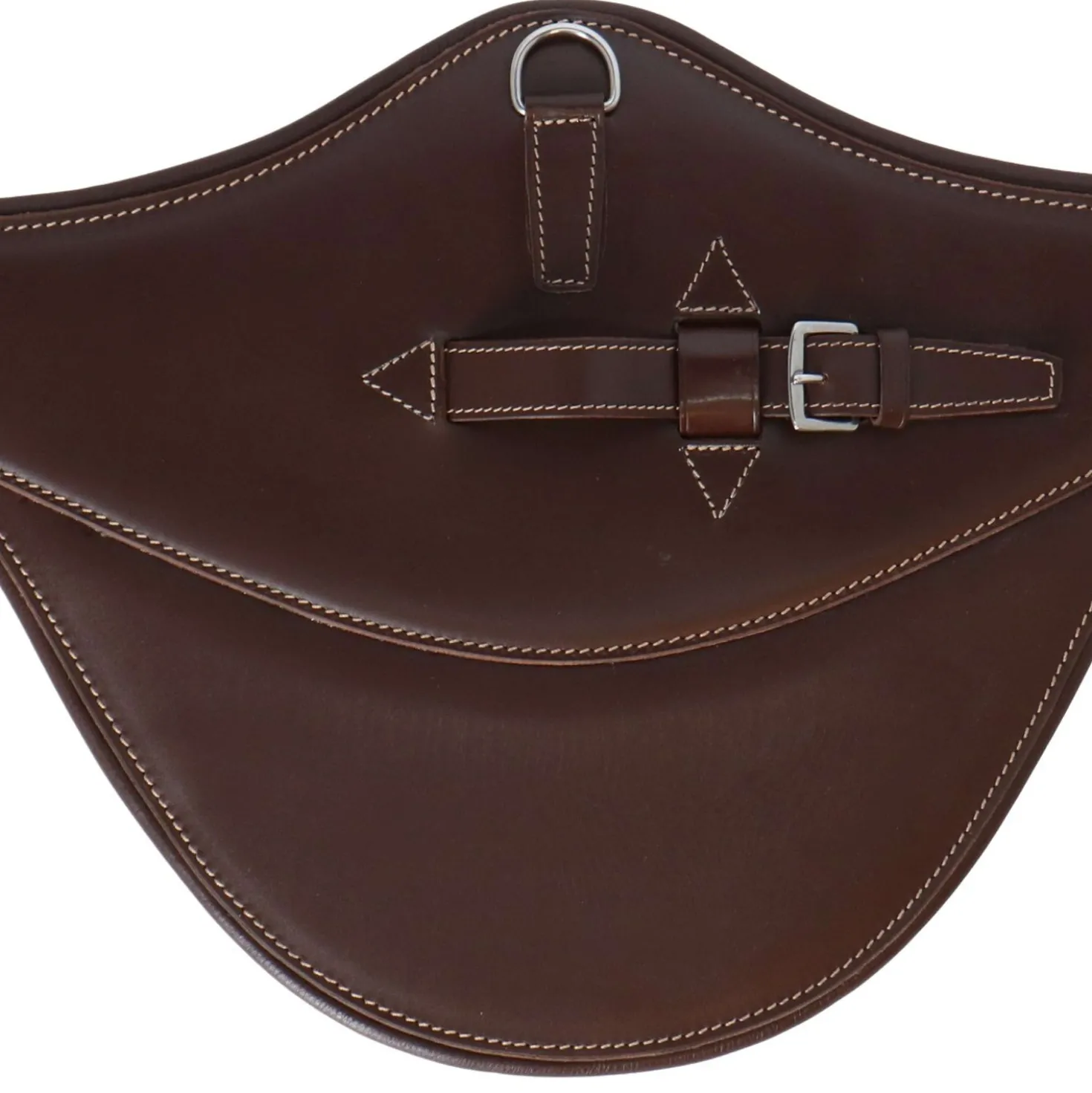 LJ-Leathers Singel Leder Buikflap Licht Bruin