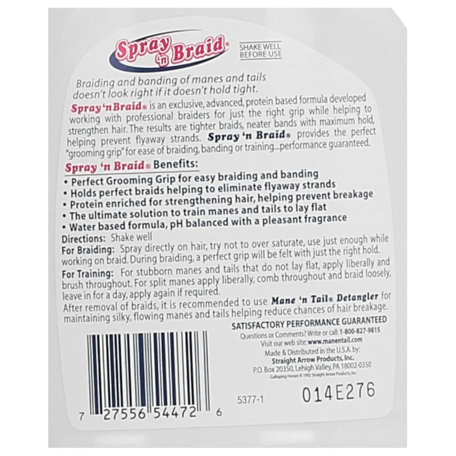 Mane 'n Tail Spray 'n Braid