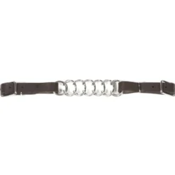 Metalab Kinketting Big Link met Leer Havana