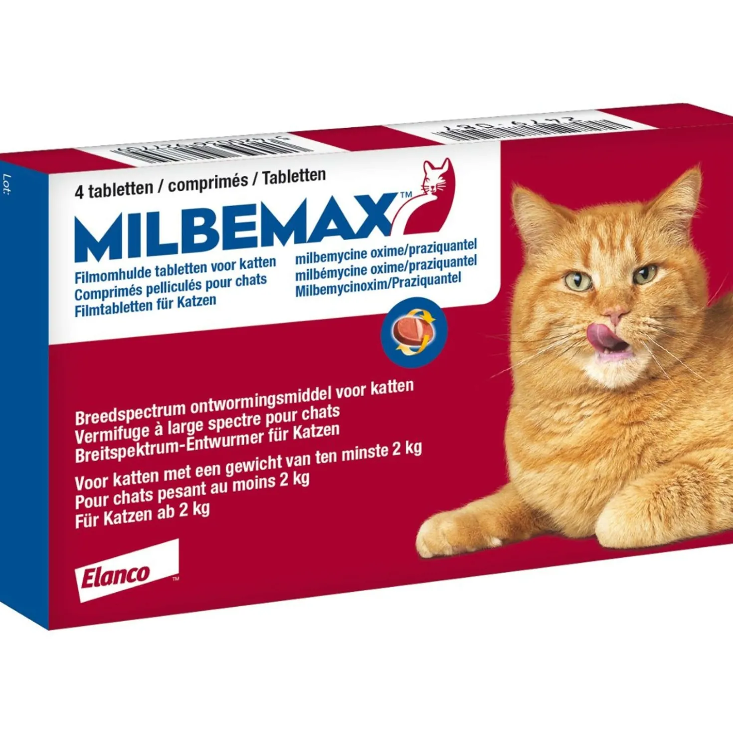 Milbemax Ontwormingstablet Kat 2-12kg