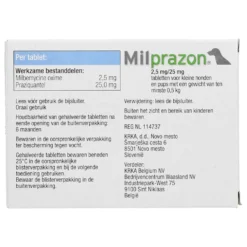 Milprazon Ontwormingsmiddel Hond 2,5mg